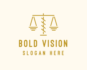 Legal Attorney Scales logo design