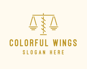 Legal Attorney Scales logo design