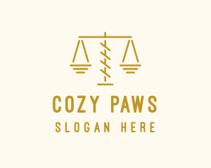 Legal Attorney Scales logo design