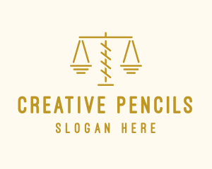 Legal Attorney Scales logo design