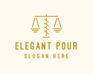 Legal Attorney Scales logo design