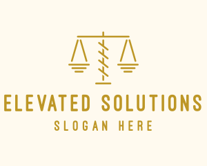 Legal Attorney Scales logo design