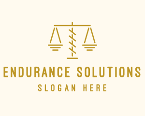 Legal Attorney Scales logo design