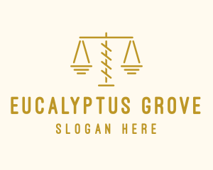 Legal Attorney Scales logo design