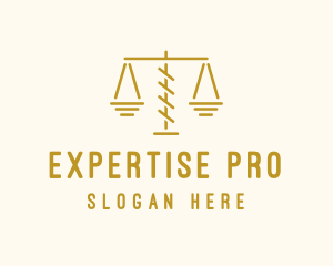 Legal Attorney Scales logo design