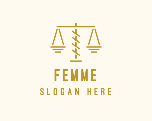 Legal Attorney Scales logo design