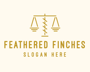 Legal Attorney Scales logo design