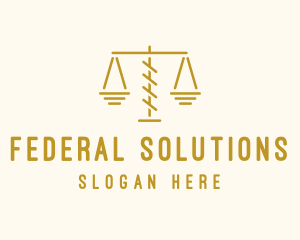 Legal Attorney Scales logo design