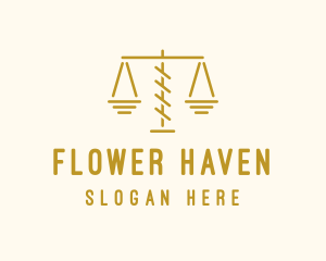 Legal Attorney Scales logo design