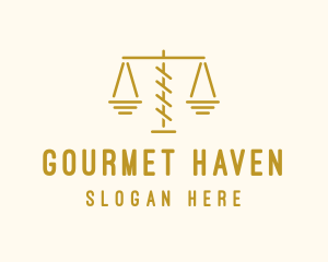 Legal Attorney Scales logo design