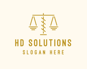 Legal Attorney Scales logo design