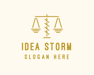 Legal Attorney Scales logo design