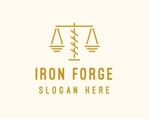 Legal Attorney Scales logo design