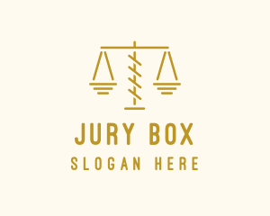 Jury - Legal Attorney Scales logo design