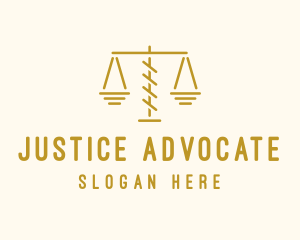 Prosecutor - Legal Attorney Scales logo design