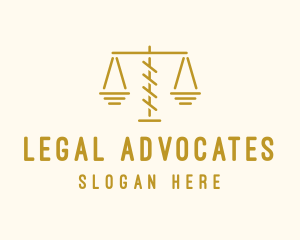 Legal Attorney Scales logo design