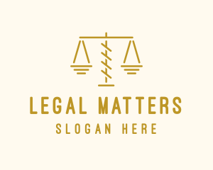 Legal Attorney Scales logo design