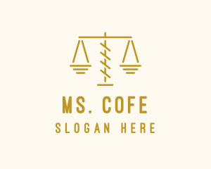 Legal Attorney Scales logo design