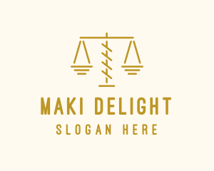 Legal Attorney Scales logo design