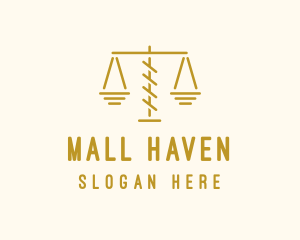 Legal Attorney Scales logo design