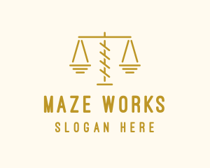 Legal Attorney Scales logo design