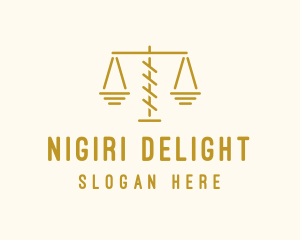 Legal Attorney Scales logo design