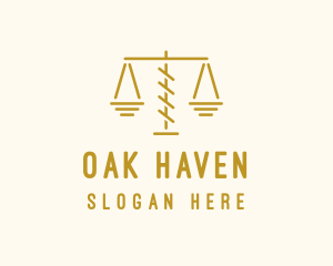 Legal Attorney Scales logo design