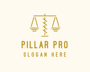 Legal Attorney Scales logo design