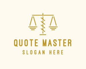 Legal Attorney Scales logo design