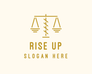 Legal Attorney Scales logo design