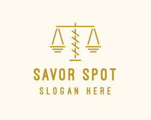 Legal Attorney Scales logo design