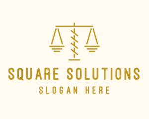 Legal Attorney Scales logo design