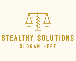 Legal Attorney Scales logo design