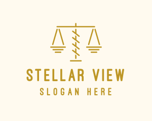 Legal Attorney Scales logo design