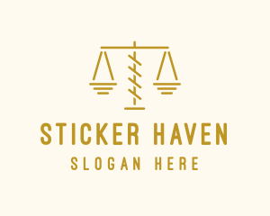 Legal Attorney Scales logo design