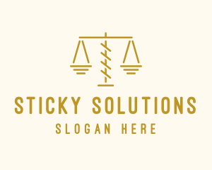 Legal Attorney Scales logo design