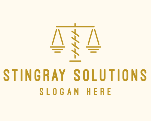 Legal Attorney Scales logo design