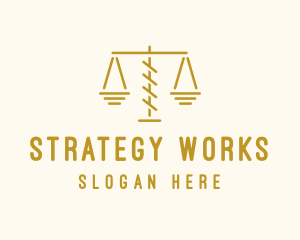 Legal Attorney Scales logo design