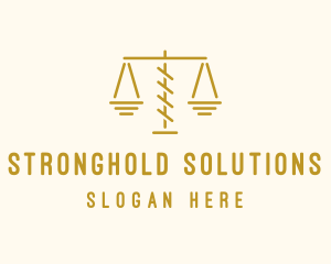 Legal Attorney Scales logo design