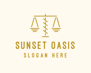 Legal Attorney Scales logo design