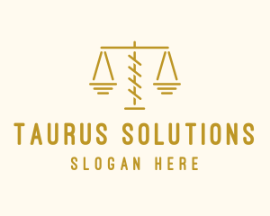 Legal Attorney Scales logo design