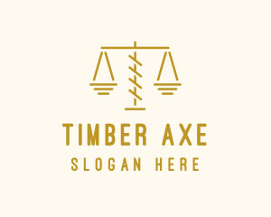 Legal Attorney Scales logo design