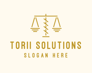 Legal Attorney Scales logo design