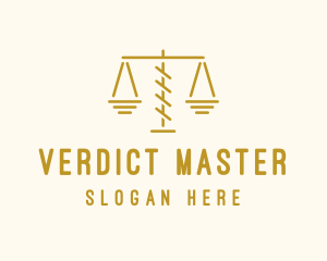 Judge - Legal Attorney Scales logo design