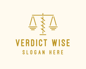 Judge - Legal Attorney Scales logo design