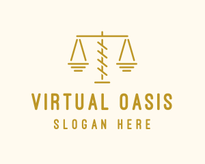 Legal Attorney Scales logo design