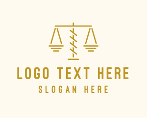 Legal Attorney Scales Logo