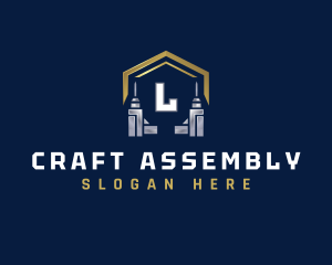 Assembly - Construction Drill Repair logo design