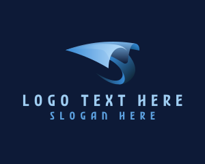 Flight - Paper Plane Aviation logo design