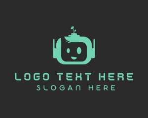 Droid - Educational Tech Bot logo design
